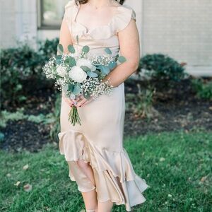 Show Me Your Mumu Champagne Ruffled Gown